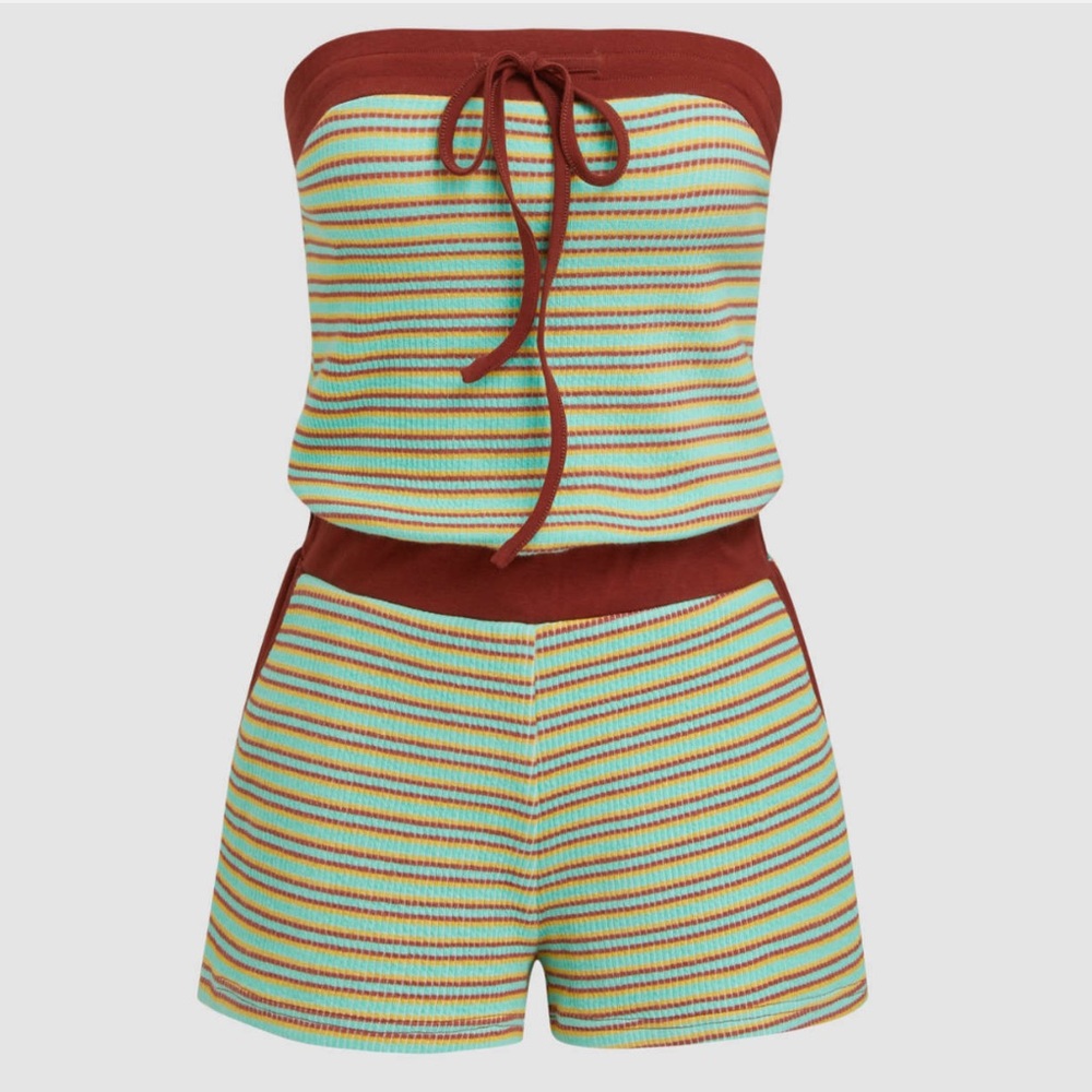 Multicolor Striped One-Piece Romper